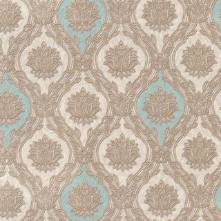 Обои Euro Decor Prima Italiana 4 33547 Винил на флизелине (1,06*10,05) Бежевый/Бирюзовый, Орнамент