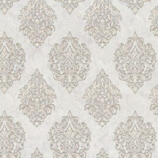 Обои Euro Decor Sirius 7140-00 Винил на флизелине (1,06*10,05) Бежевый/Серый, Дамаск