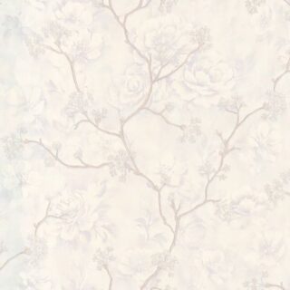 Обои Euro Decor Sirius 7142-00 Винил на флизелине (1,06*10,05) Белый/Бежевый/Серый, Цветы/Деревья