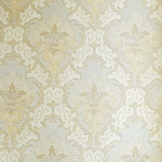 Обои Wiganford by Solo Safita AC20114 Винил на флизелине (1,06*10,05) Бежевый, Дамаск