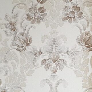 Обои Wiganford by Solo Safita AC20132 Винил на флизелине (1,06*10,05) Коричневый, Цветы