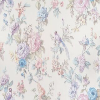 Обои Артекс New Look 5 10686-02 Винил на флизелине (1,06*10,05) Розовый/Голубой, Птицы/Цветы