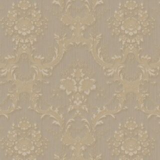 Обои Zambaiti Parati Satin Flowers 66837 Винил на флизелине (1,06*10,05) Коричневый, Дамаск