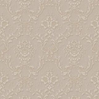 Обои Zambaiti Parati Satin Flowers 66839 Винил на флизелине (1,06*10,05) Бежевый, Дамаск