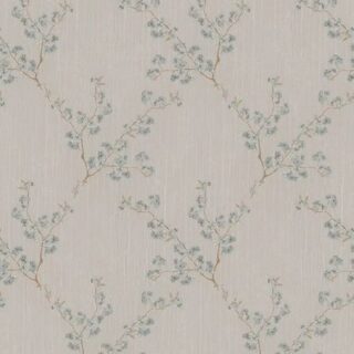 Обои Zambaiti Parati Satin Flowers 66829 Винил на флизелине (1,06*10,05) Бежевый/Зеленый, Цветы