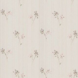 Обои Zambaiti Parati Satin Flowers 66865 Винил на флизелине (1,06*10,05) Бежевый/Розовый, Полоса/Цветы