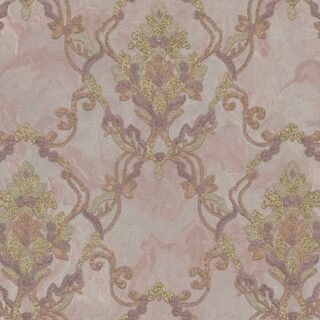 Обои Zambaiti Parati Splendor M 69901 Винил на флизелине (1,06*10,05) Розовый, Дамаск
