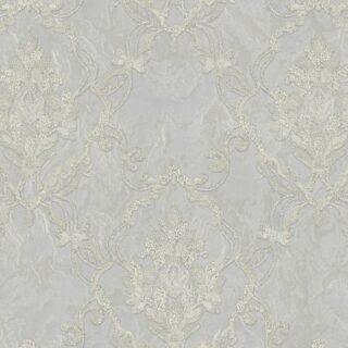 Обои Zambaiti Parati Splendor M 69913 Винил на флизелине (1,06*10,05) Серый, Дамаск
