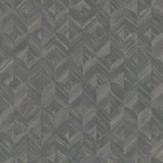 Обои Grandeco Muse MU 3207 Винил на флизелине (0,53*10,05) Серый/Коричневый, Штукатурка/Геометрия