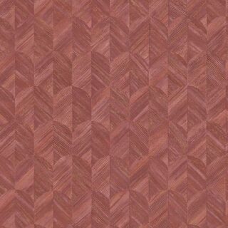 Обои Grandeco Muse MU 3209 Винил на флизелине (0,53*10,05) Розовый/Красный, Штукатурка/Геометрия