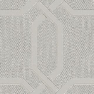 Обои Zambaiti Parati Metropolis Z21103 Винил на бумаге (0,53*10,05) Бежевый/Серый, Геометрия/Ромб
