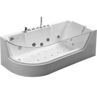 Акриловая ванна Ceruttispa С-403A R 170x80 10349 с гидромассажем