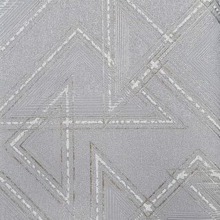 Обои Wiganford by Solo Crystal Ice AK2050 Винил на флизелине (1,06*10,05) Голубой, Геометрия