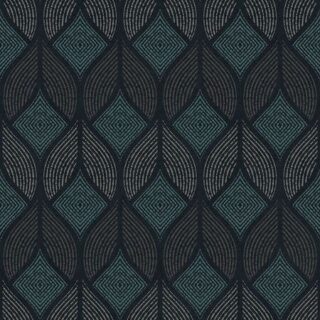 Обои Ugepa Odyssee L97201 Винил на флизелине (0,53*10,05) Бирюзовый/Бежевый, Геометрия