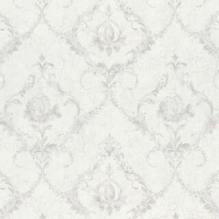 Обои Fipar Amalfi R 23432 Винил на флизелине (1,06*10,05) Белый/Серый, Штукатурка/Дамаск