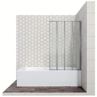 Шторка на ванну Ambassador Bath Screens 90х140 16041110R профиль Хром стекло CrystalPure