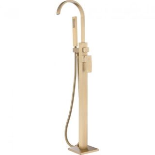 Смеситель для ванны Abber Wasserfall AF8615G Золото матовое