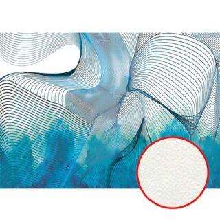Фреска Ortograf Forma 32689 Фактура флок FLK Флизелин (5,9*2,7) Синий/Белый, Абстракция