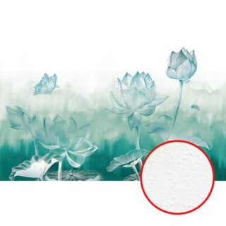 Фреска Ortograf Grafika Natura 31519 Фактура бархат FX Флизелин (4,5*2,7) Зеленый, Цветы