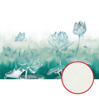 Фреска Ortograf Grafika Natura 31519 Фактура флок FLK Флизелин (4,5*2,7) Зеленый, Цветы