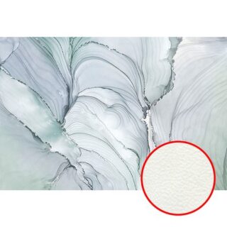 Фреска Ortograf Fluid art 34217 Фактура флок FLK Флизелин (4*2,7) Бирюзовый/Серый, Абстракция