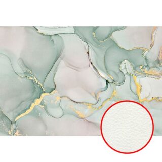 Фреска Ortograf Fluid art 34249 Фактура флок FLK Флизелин (4*2,7) Зеленый/Золото, Абстракция