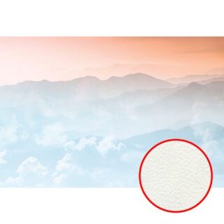 Фреска Ortograf Relax 34255 Фактура флок FLK Флизелин (4*2,7) Голубой/Розовый, Пейзаж