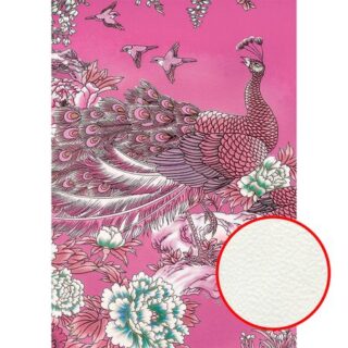 Фреска Ortograf Paradise 32203 Фактура флок FLK Флизелин (1,9*2,7) Розовый, Птицы/Цветы
