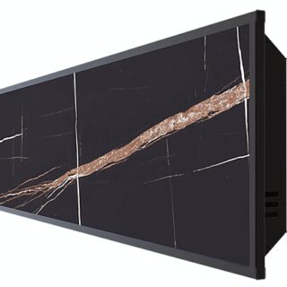 Отопительная панель STOUT BLACK STONE SCT 120*30 черный гранит / черный корпус