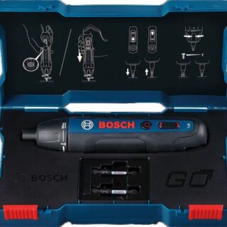 Электрическая отвертка Bosch, аккумуляторная, бытовой инструмент с прямой ручкой