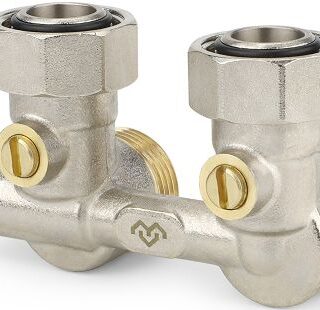 Двухтрубный узел нижнего подключения VARMEGA VM13801 3/4"EKх3/4"EK
