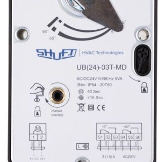 Электропривод с возвратной пружиной Shuft UB(24)-03T-MD