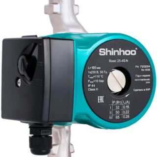 Циркуляционный насос SHINHOO BASIC 25-4S N 180 1x230V