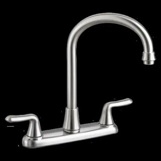 Кухонный смеситель American Standard Colony с двумя ручками и изливом на гибкой шее, polished chrome