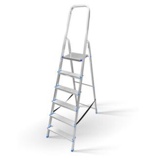 стремянка односекционная LADDERBEL 6 ступеней алюминиевая