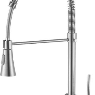 Стандартный кухонный смеситель ANZZI Carriage KF-AZ211BN с одной ручкой, brushed nickel